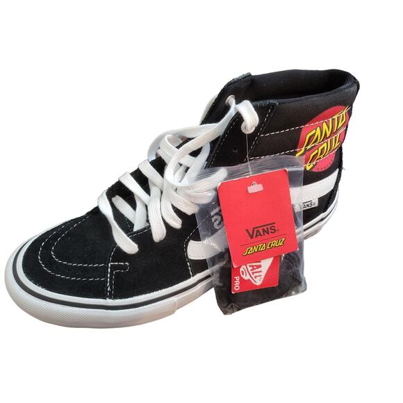 VANS PRO Sneakers Rare Santa Cruz Men Skateboard Shoes Black NEW WITH TAGS - Picture 9 of 10